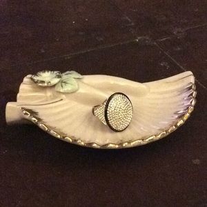 Pavé Crystal and Enamel Ring